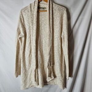 Peruvian Link Alpaca‎ Cream Open Front Cardigan sz L/XL